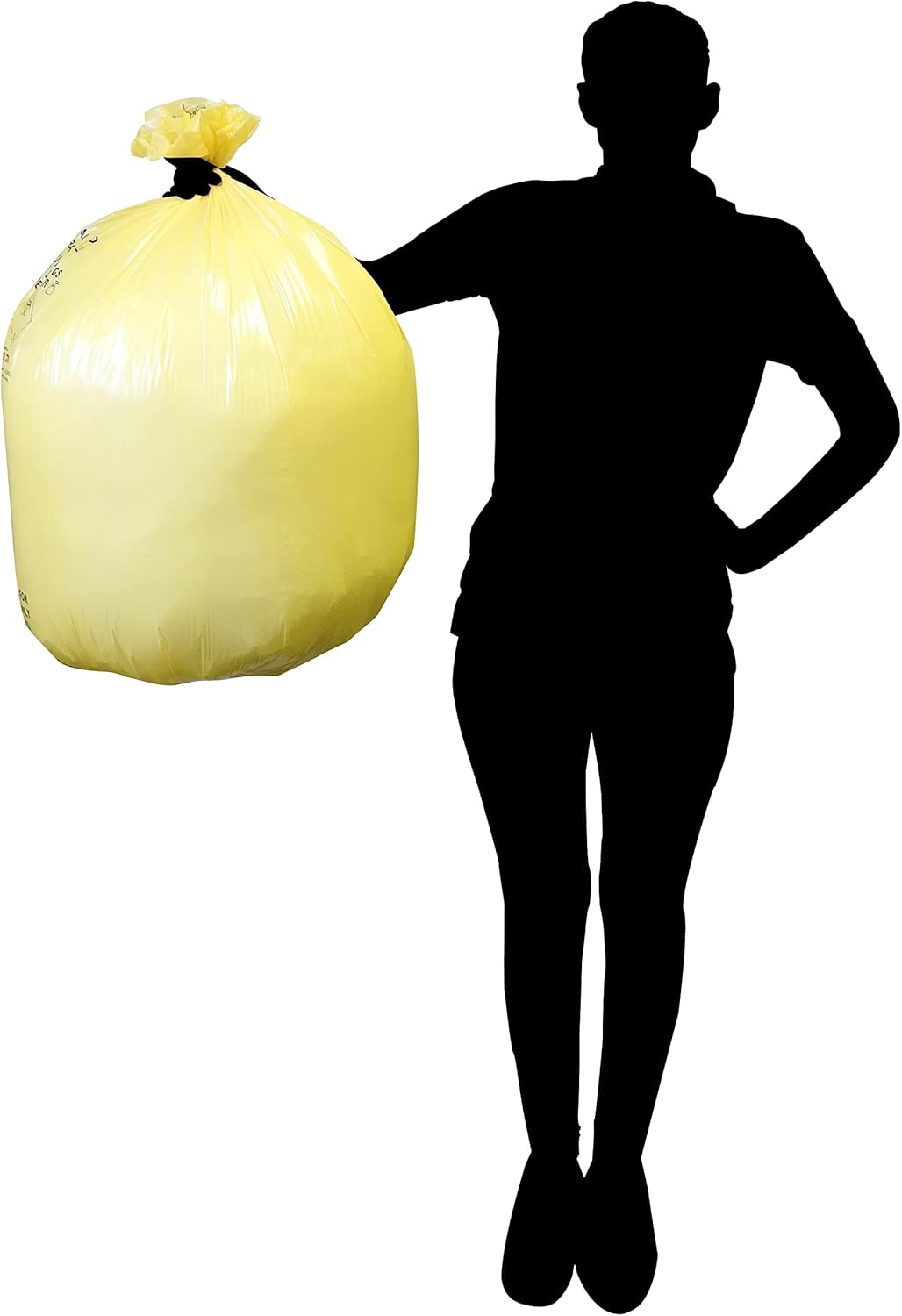 RE-GEN Biohazard Clinical Waste Disposal Sacks Bags (1 Roll, 50 Individual Bags) Size 71x99cm, 90Litre, 5kg Weight Capacity β UN Certified