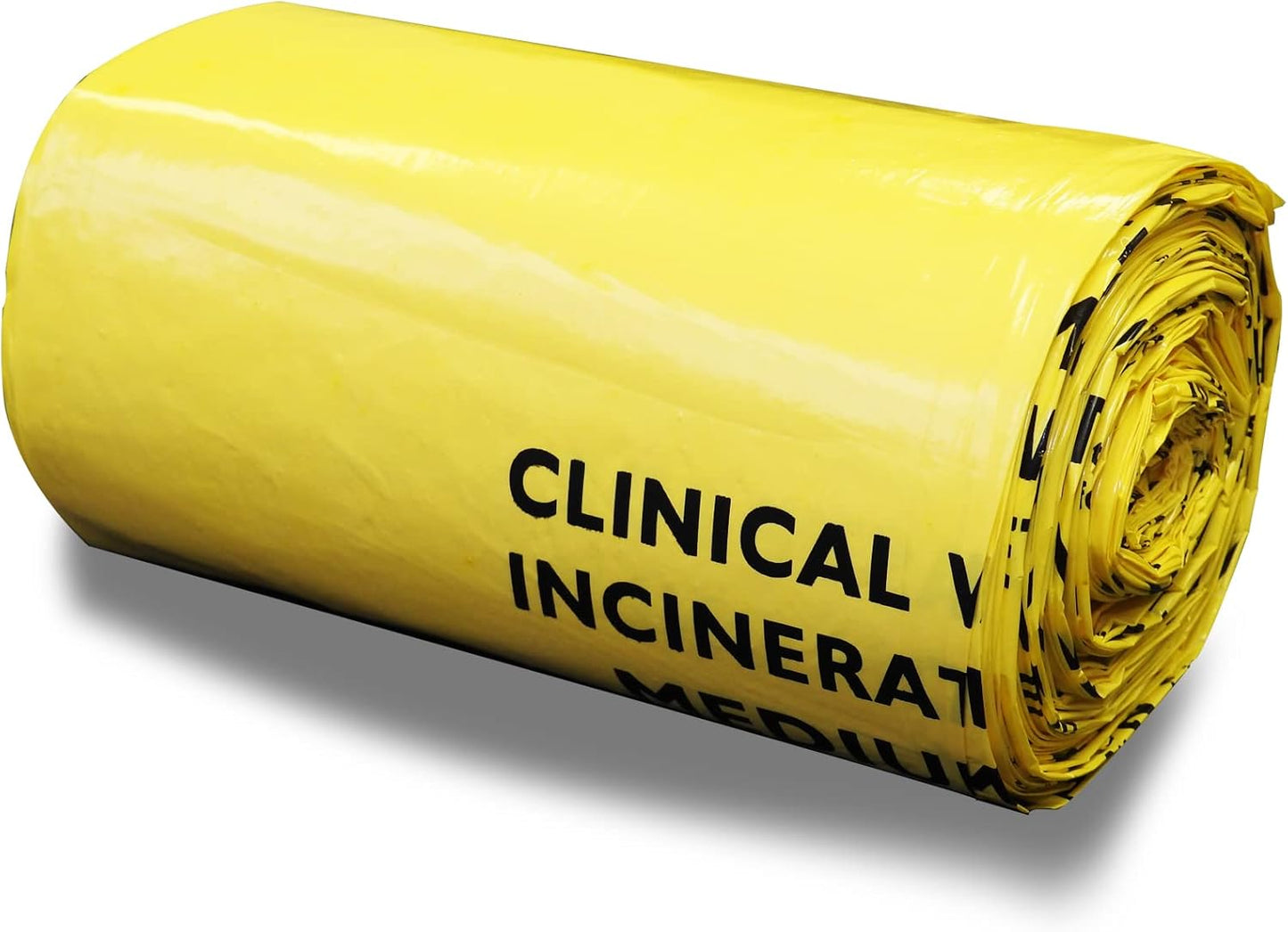 RE-GEN Biohazard Clinical Waste Disposal Sacks Bags (1 Roll, 50 Individual Bags) Size 71x99cm, 90Litre, 5kg Weight Capacity – UN Certified