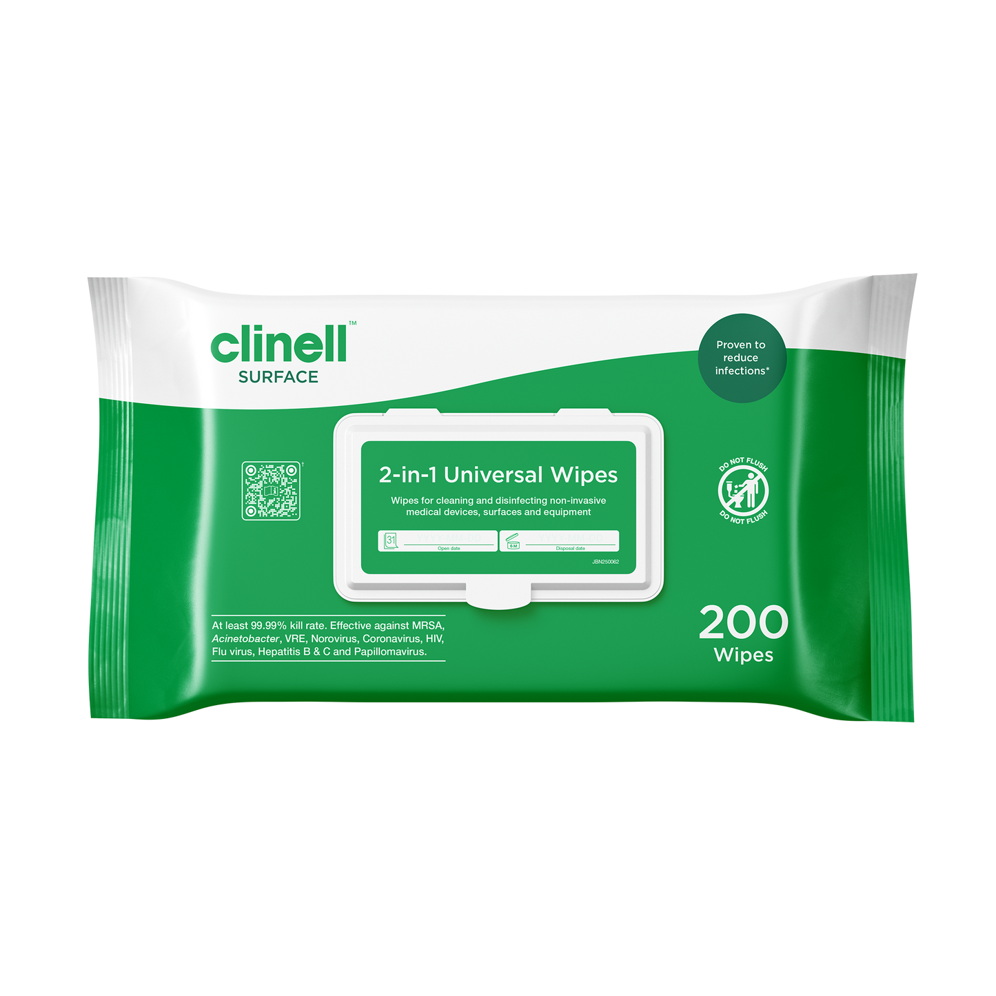 Clinell Universal Wipes (Pack of 200) CW200
